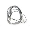 Collier organza 44 cm noir