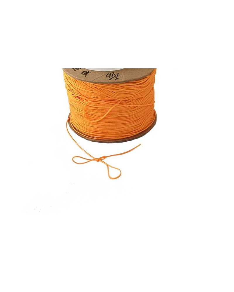 Fil nylon tressé 0,6mm orange x 3 Mètres