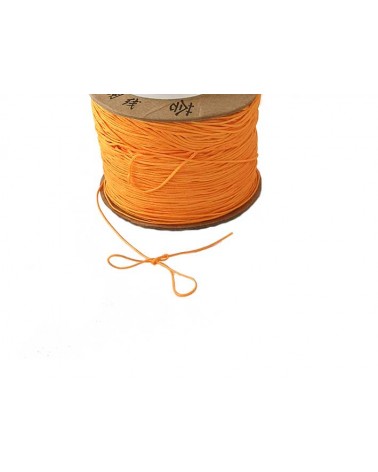 Fil nylon tressé 0,6mm orange x 3 Mètres