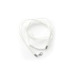 Collier organza 44 cm blanc