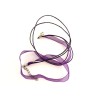 Collier organza 44 cm violet