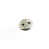 Fermoir bouton 14x11mm acier inoxydable
