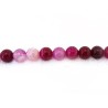 Agate lace 6mm rose X15