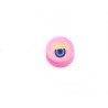 Perle oeil protecteur 10mm pâte polymère-Rose x1