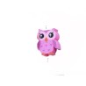 Perle hibou 10mm pâte polymère-Violet
