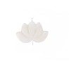 Fleur de lotus 11x17mm en nacre-Blanc