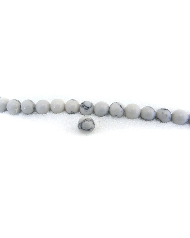 perles 6mm en imitation Howlite