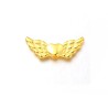 Perle cœur ailé 22x8mm doré