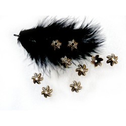 Coupelle fleur 11mm Bronze antique