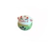 Perle chat chance-Porte bonheur 14mm-Céramique-ver