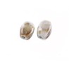 Perle losange  en céramique 13x10mm-Ocre-Beige