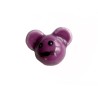 Perle tête de souris x12x16mm-Violet