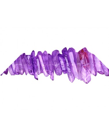 pointe en cristal de quartz violet mauve