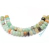 Rondelles en Amazonite 8x6mm naturelles facettées x10