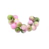 Perles gemmes 8mm en jade persan-Rose-vert x10