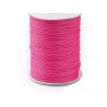Cordon ciré 1mm-tressé - Fuchsia X 3 Mètres