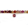 Agate de Feu facettée 10mm violet-ocre-beige par 5