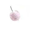 Perle en verre 13mm-spirale-Rose x1