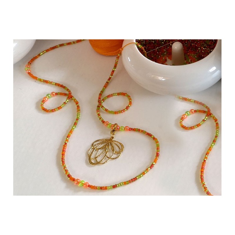 Perles de Rocaille 2-2,2mm mélange Automne x 10g