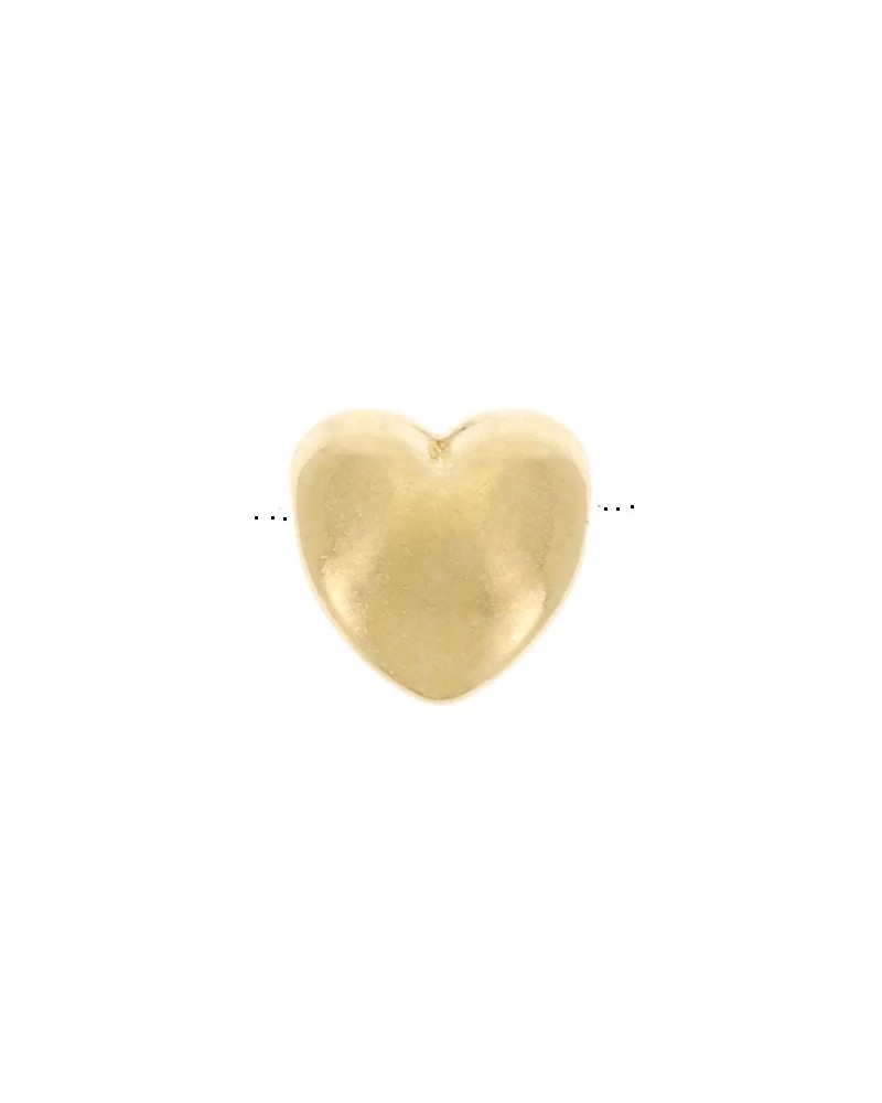 Perle coeur 6mm-Doré or 24 carats