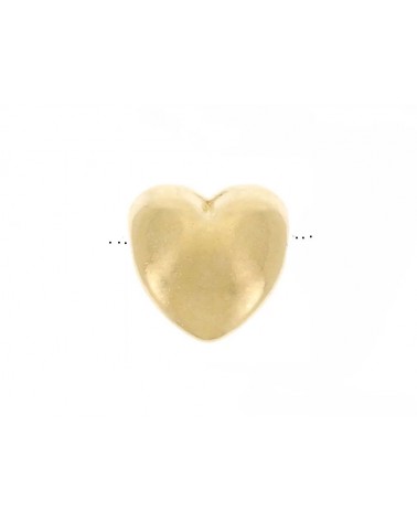 Perle coeur 6mm-Doré or 24 carats