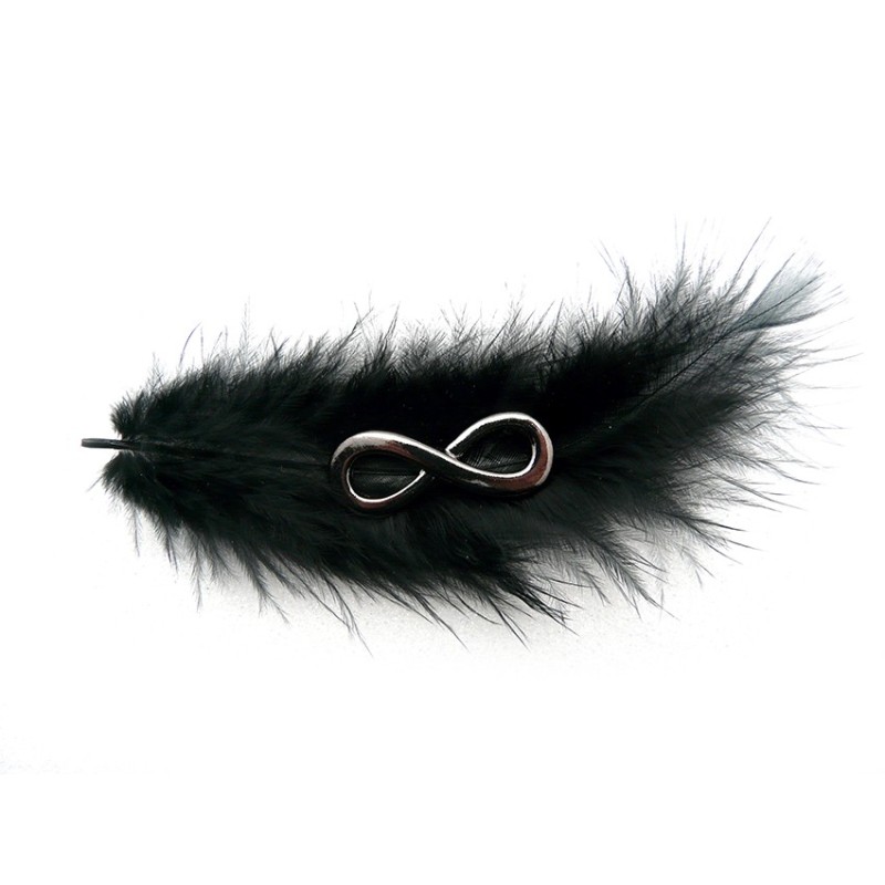 Anneau INFINI Noir 34.5 x 13 mm X 1