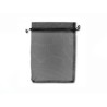 Sachet en organza 12x9cm-Noir x10