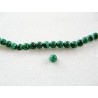 Malachite  lisse synthétique 6mm X15