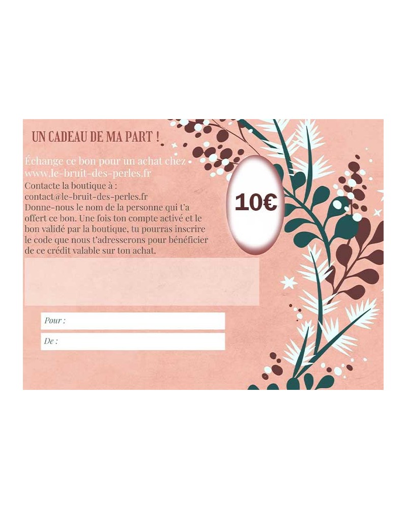 Carte cadeau-10€