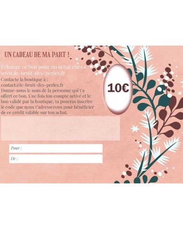 Carte cadeau-10€