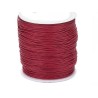Fil wax en coton ciré 1mm-Rouge