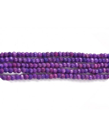 Perles en Sugilite 2mm-Violet- X10cm