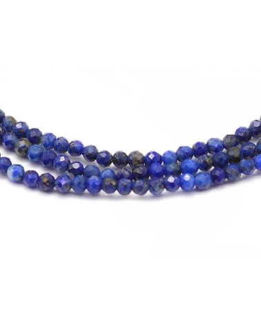 Perles en lapis lazuli 2,4mm