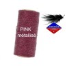 Fil ciré Linhasita 0.5MM Rose foncé métallisé (Pink)