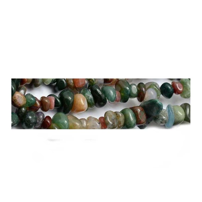 Chips polies 5-8mm en agate indienne
