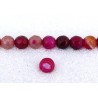 Agate ROSE facettée 8mm x 10