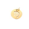 Pendentif signe du zodiaque vierge12mm inox dor