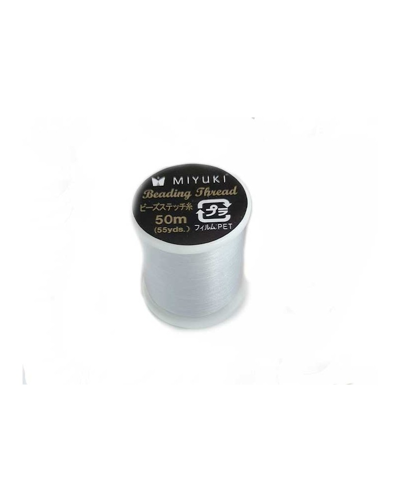 Fil Miyuki Beading thread 0.25 mm Silver (03) x50m