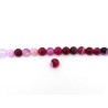 Agate lisse 8mm rose