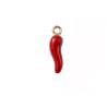 Breloque piment-corne d'abondance 21x6mm-Rouge