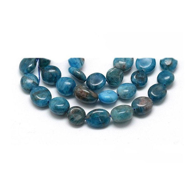 Perles pépites en Apatite 9-13mm x10