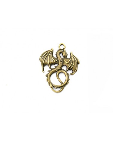 Pendentif dragon 35x28mm-Bronze