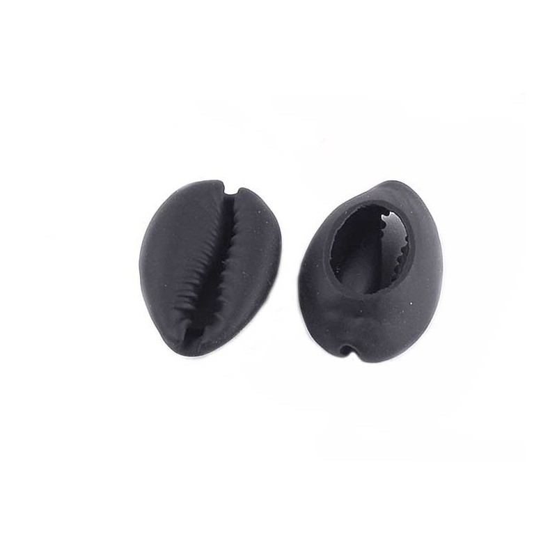 Coquillage cauri 24 à 27mm Noir x1