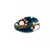 Coquillage cauri 20x14mm-Multicolore-Bleu