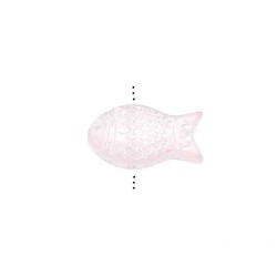 Perle en verre poisson 15x8mm-Rose