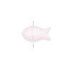 Perle en verre poisson 15x8mm-Rose