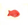 Perle en verre poisson 15x8mm-Rouge