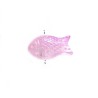 Perle en verre poisson 15x8mm-Parme