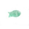 Perle en verre poisson 15x8mm-Menthe