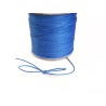 Cordon ciré tressé Bleu roi 0.8mm
